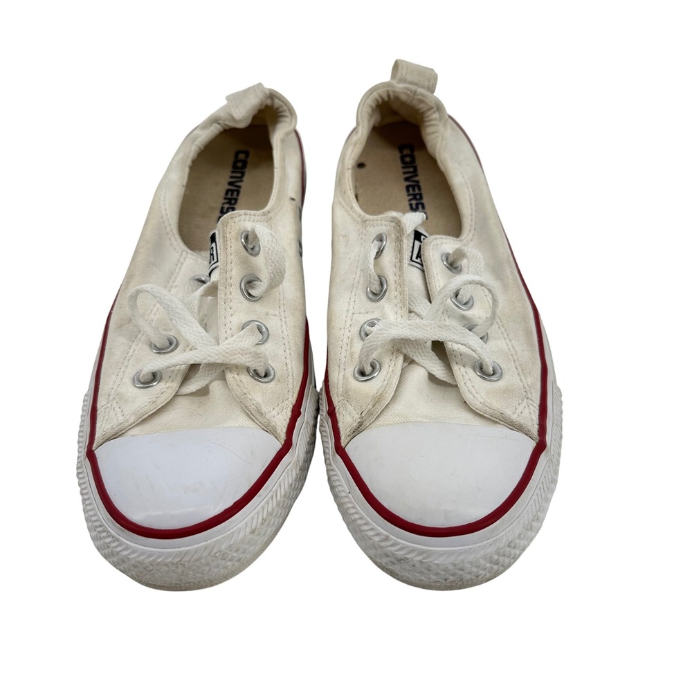 Converse Chuck Taylor All Star Low Top Canvas Sneakers White Womens Size 9